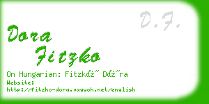 dora fitzko business card